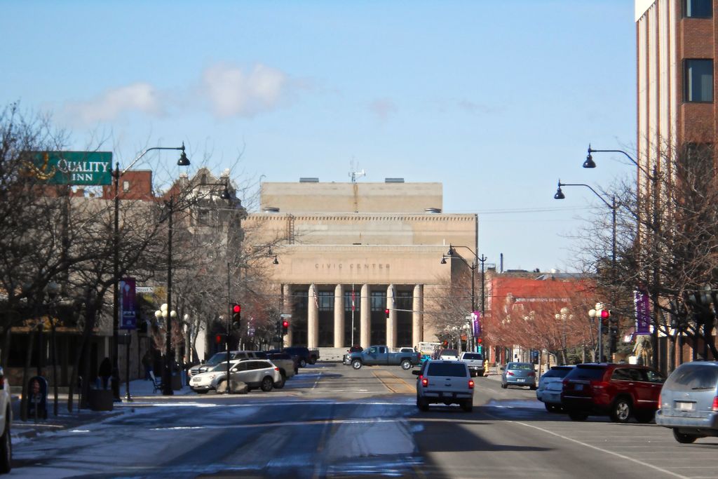 Central Avenue in downtown Great Falls